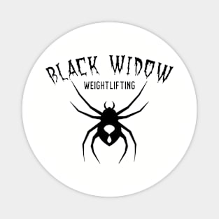 black widow weightlifting Magnet